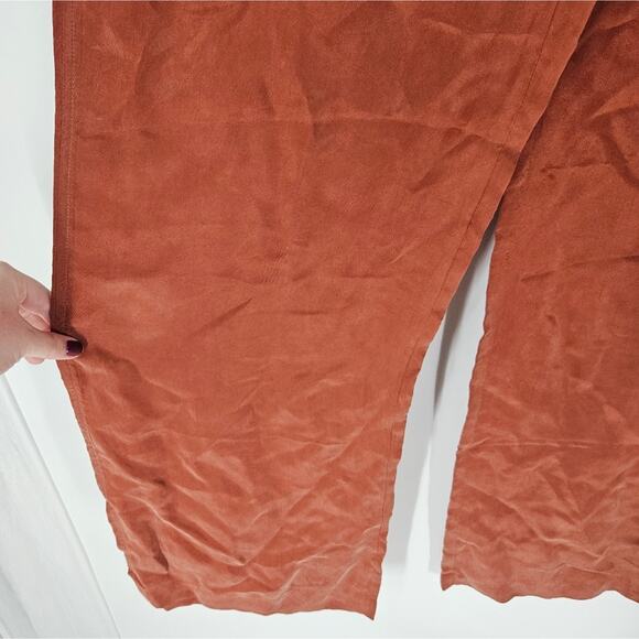 Peruvian Connection Orange High Waist Wide Leg Pants 4 - Picture 6 of 11
